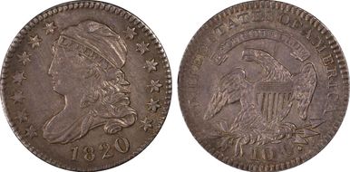 1820 10C Large 0 AU58