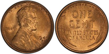 1941-D 1C MS67+ RD