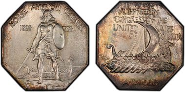 1925 AR Medal Norse American, Thin MS66
