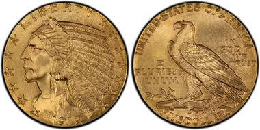 1912 $5 MS65