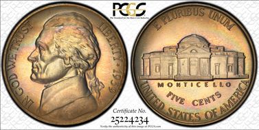 1939 5C Reverse of 1940 PR68