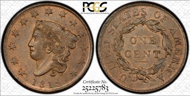 1819 1C Small Date MS64RB