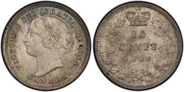1884 10C MS66