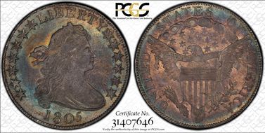1805 50C Overton 106 MS62