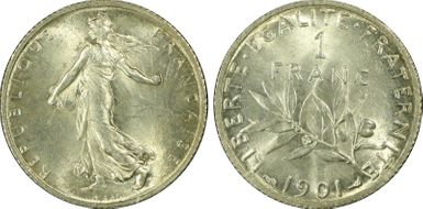 1901 1 Fr Gad-467 F-217 MS65