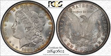 1881 $1 MS64
