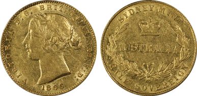 1866-SY 1/2 Sov AU55