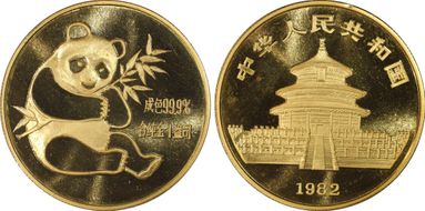 1982 Ounce Panda Gold Medal PAN-2A MS67