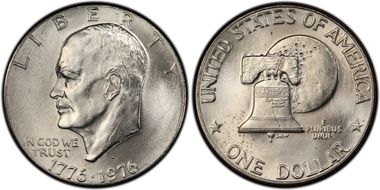 1976-D $1 Type 2 MS66