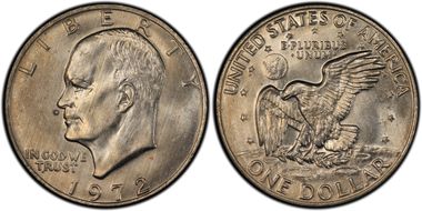 1972 $1 Type 3 MS64