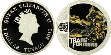 2011-P $1 Bumblebee Colorized PR68DCAM