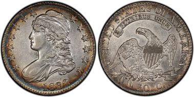 1832 50C O-101a AU53