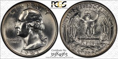 1941-S 25C Large S, FS-503 N1