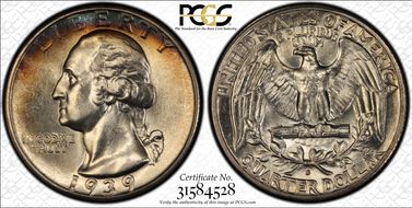 1939-S 25C DDO, FS-101 MS64