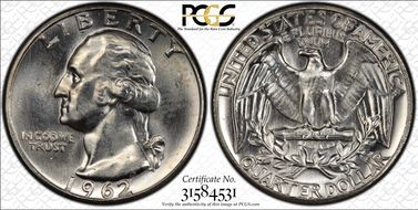 1962 25C Type B Reverse, FS-901 MS65