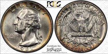 1961 25C Type B Reverse, FS-901 MS66