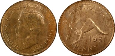 1951 Y. (p) 1D MS63RB