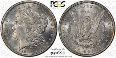 1891-O $1 MS64+