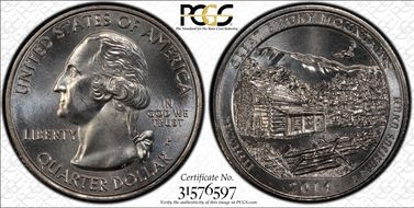 2014-P 25C Great Smoky Mtns NP MS67