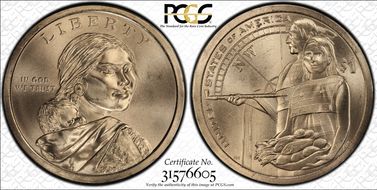 2014-P $1 Native American Position B MS66
