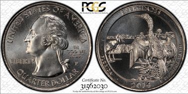 2014-P 25C Everglades NP MS67