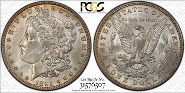 1895-O $1 MS62