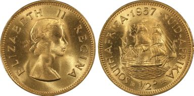1957 1/2D MS66RD