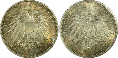 1907-A 5 Mk J-83 MS63