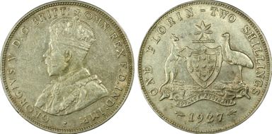 1927(m) Florin AU50