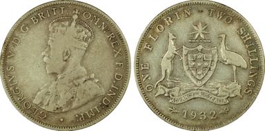 1932(m) Florin KM-27  Ag F12