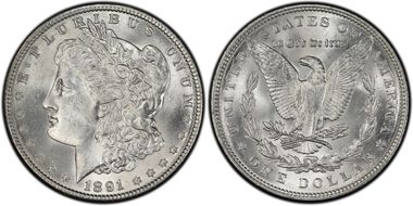 1891 $1 MS64