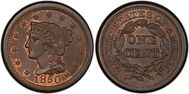 1850 1C N-4 MS65BN