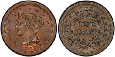 1851 1C N-30 MS65BN