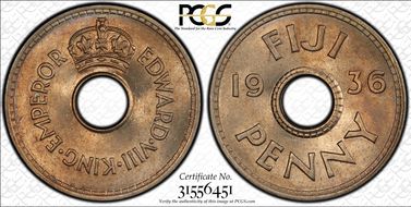 1936 1D Edward VIII MS65