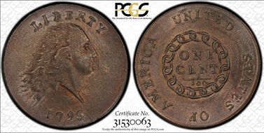 1793 1C Chain, S-3 MS65RB