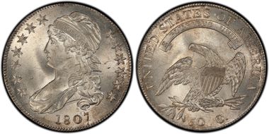 1807 50C O-114 MS66