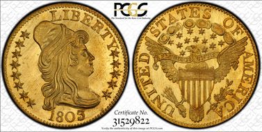 1803/2 $5 BD-4 MS66+