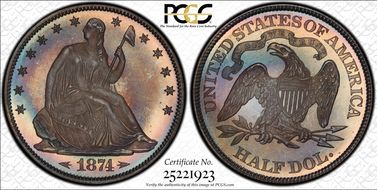 1874 50C Arrows PR67