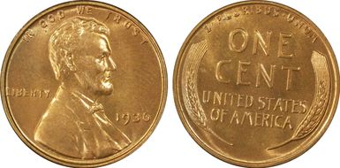 1936 1C Satin PR66RD
