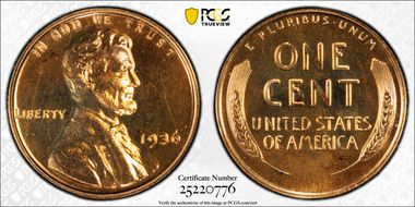 1936 1C Brilliant PR66RD