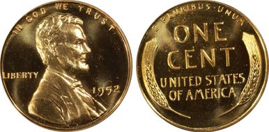 1952 1C PR68CAM