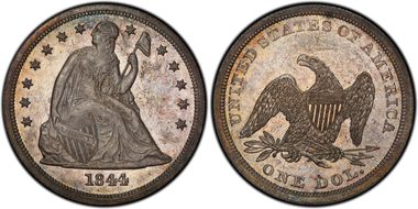 1844 $1 PR62
