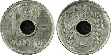 1943 1C Lec-111 Rainurée MS64