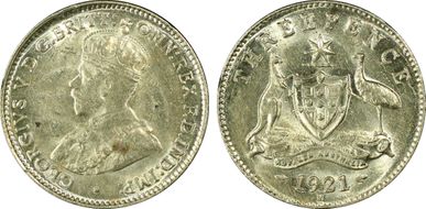 1921-M 3D AU58