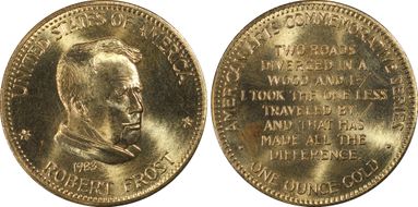 1983 AV Medal Robert Frost MS67