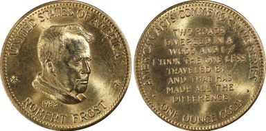 1983 AV Medal Robert Frost MS67