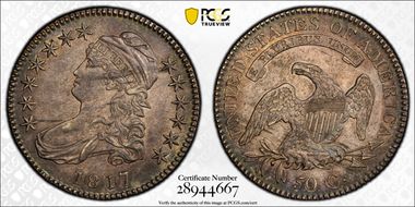 181.7 50C O-103, Punctuated Date AU58