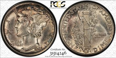 1925-S 10C MS62FB