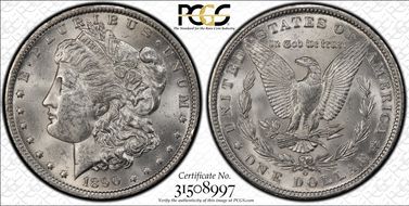 1890-O $1 MS62