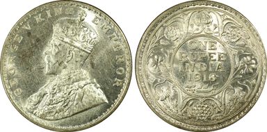 1918(B) Rupee SW-8.43 Prid-224 MS63